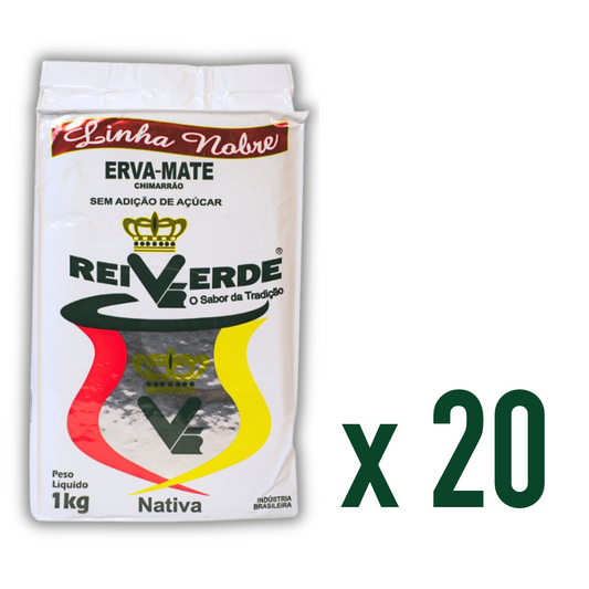 Yerba Mate Rei Verde Chimarrao 1 kg x 20
